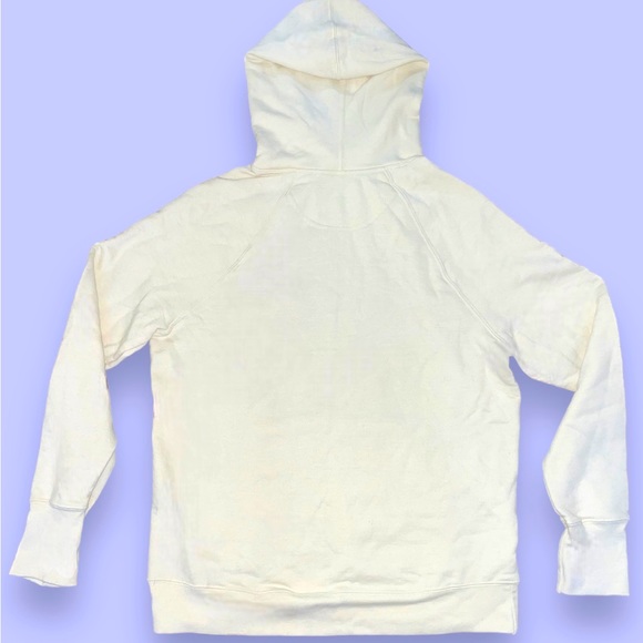 Champion Cream Hoodie with Leopard Print Logo - Picture 3 of 3